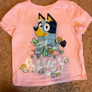 Bluey Kids Pink Floral T-Shirt